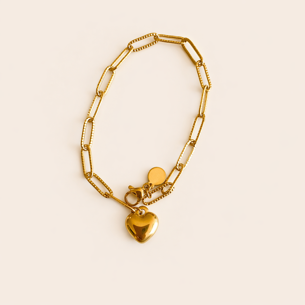 PULSERA CADENA CORAZÓN