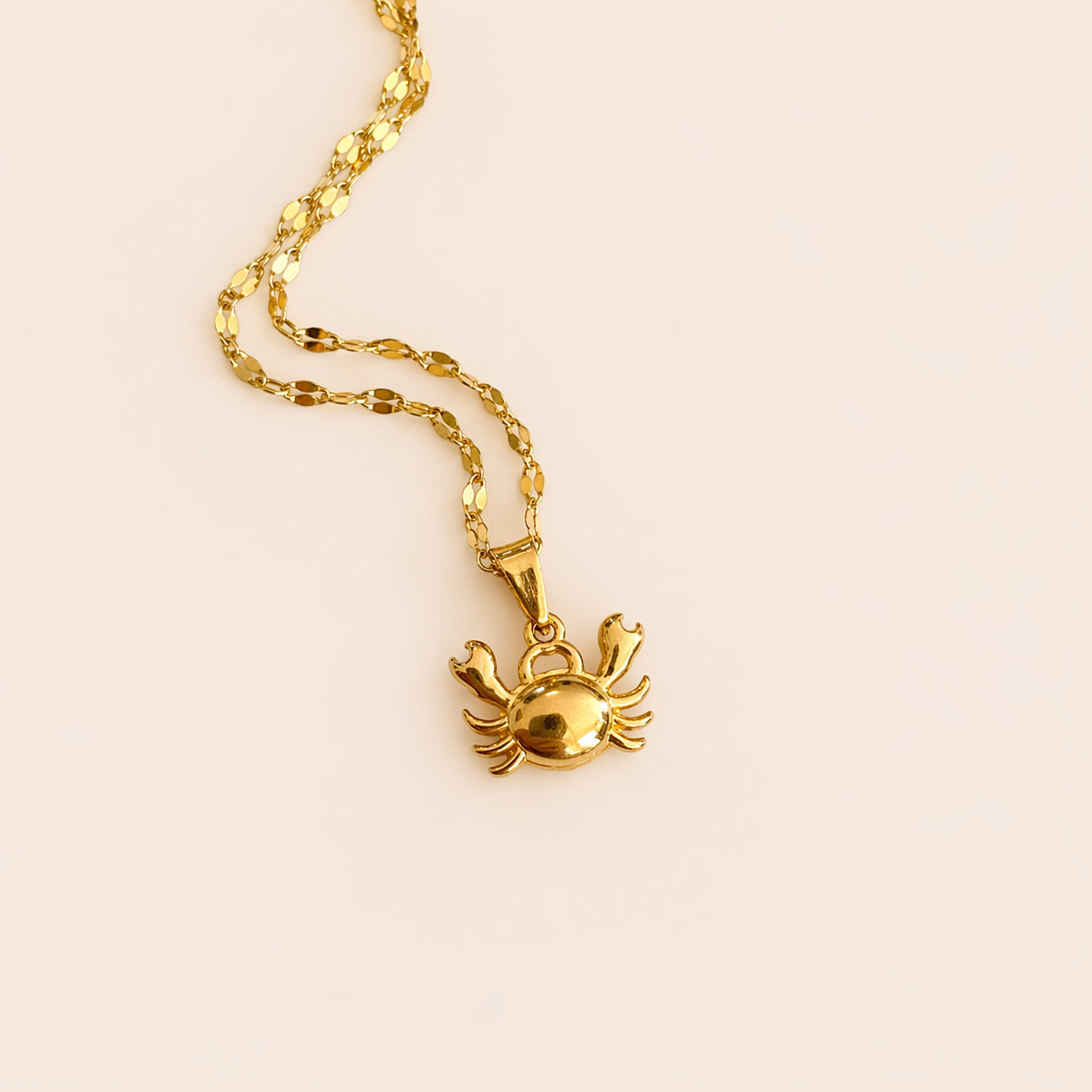 COLLAR CANGREJO DORADO