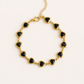 PULSERA CORAZONES NEGROS