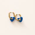 ARGOLLAS CORAZÓN AZUL