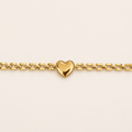 PULSERA CADENA CORAZÓN