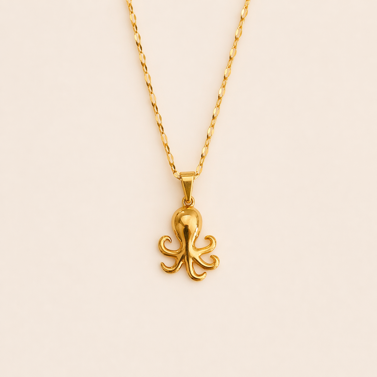 COLLAR PULPO DORADO