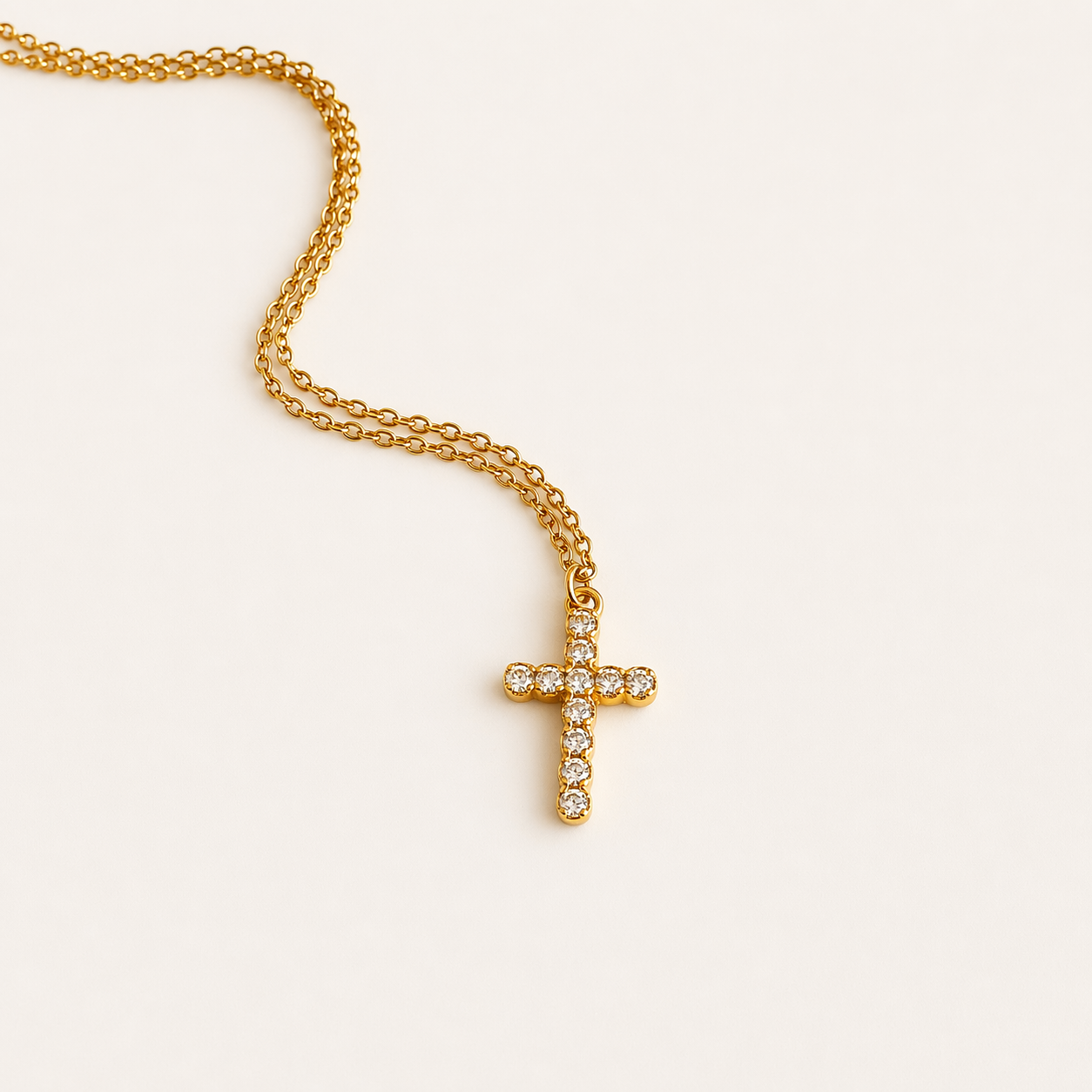COLLAR CRUZ DIAMANTE