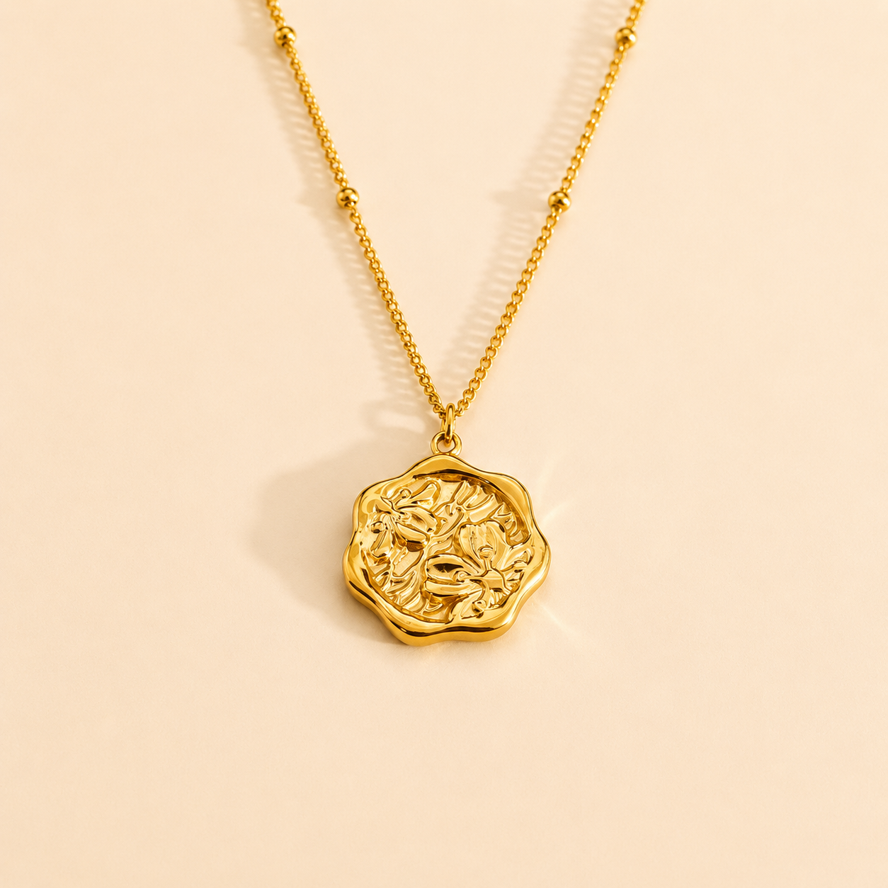 COLLAR VINTAGE SELLO DE FLOR