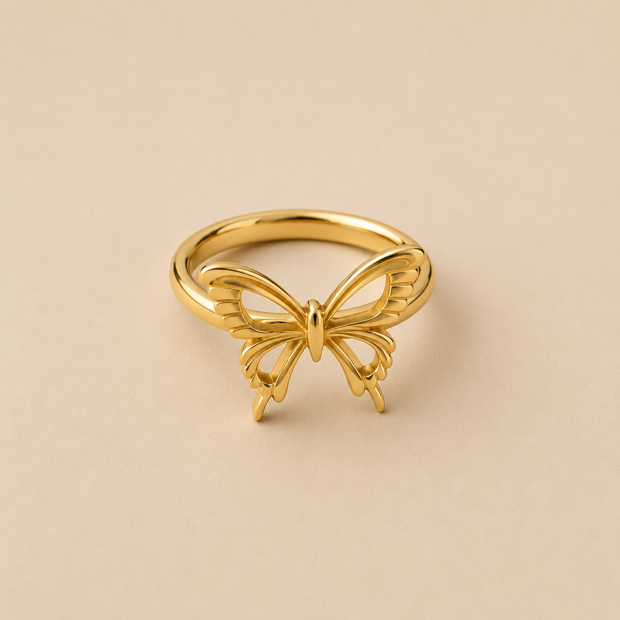 ANILLO MARIPOSA DORADA