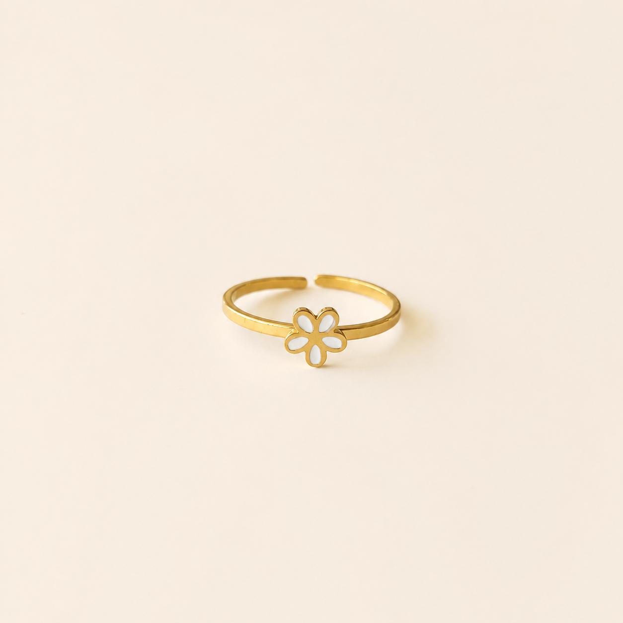 ANILLO FLOR BLANCA
