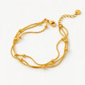 PULSERA TRIPLE BALINES