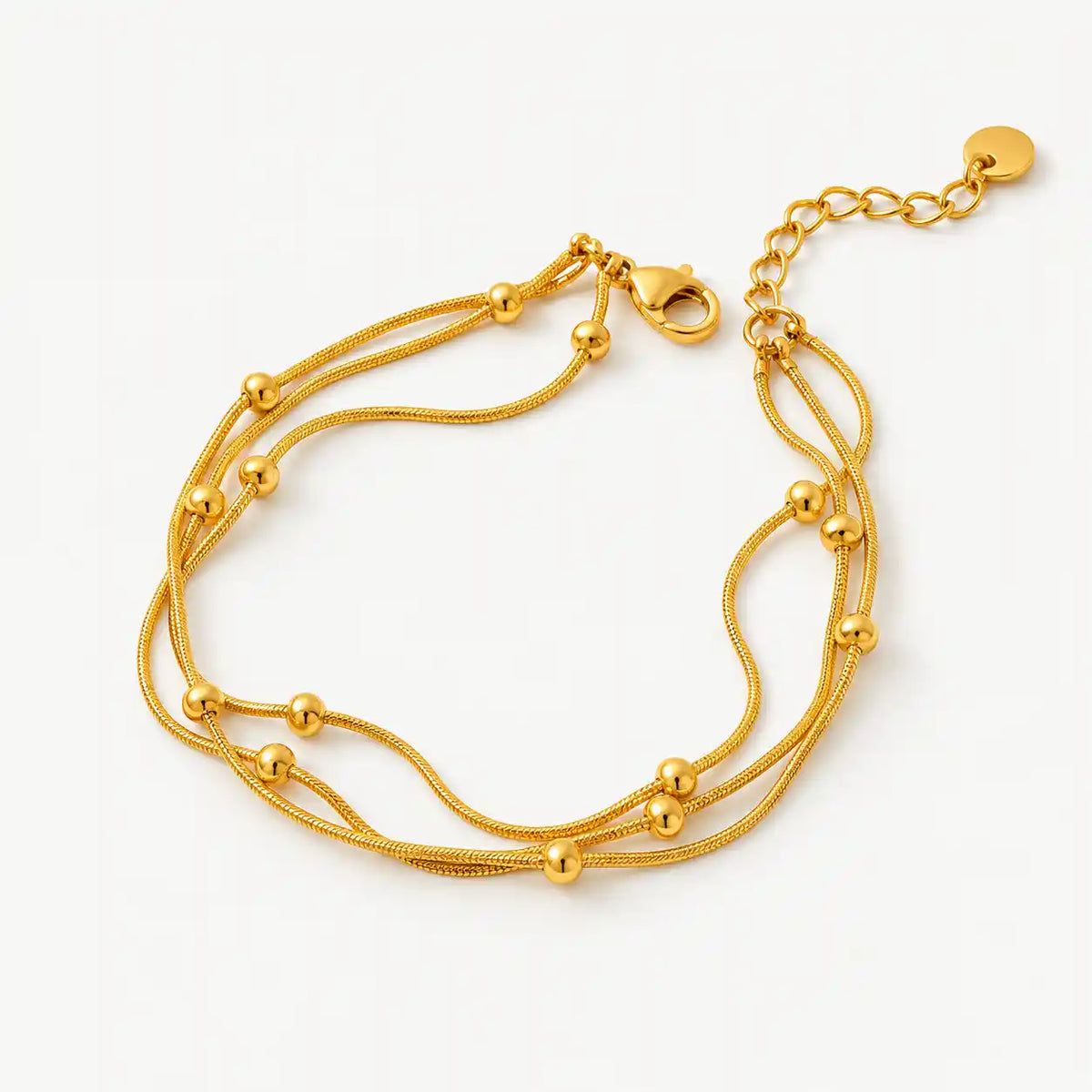 PULSERA TRIPLE BALINES