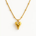 COLLAR CORAZÓN DORADO