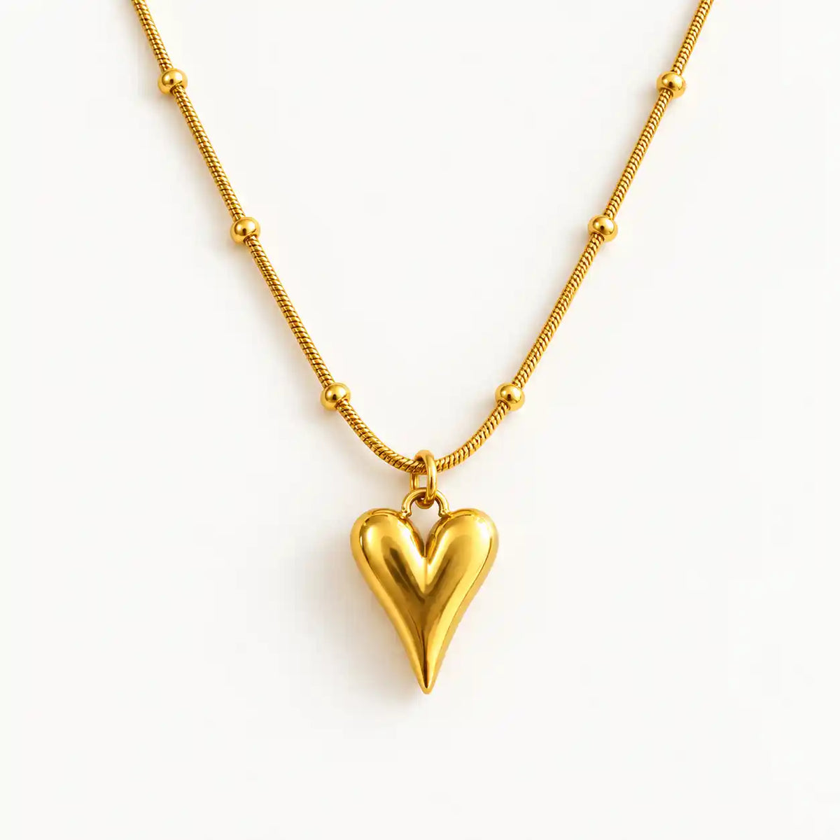 COLLAR CORAZÓN DORADO