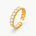 ANILLO BLANCO CORAZONES