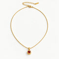 COLLAR CORAZÓN ROJO