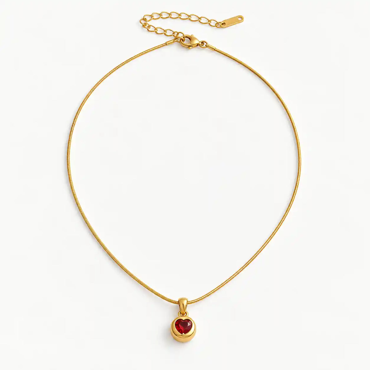 COLLAR CORAZÓN ROJO