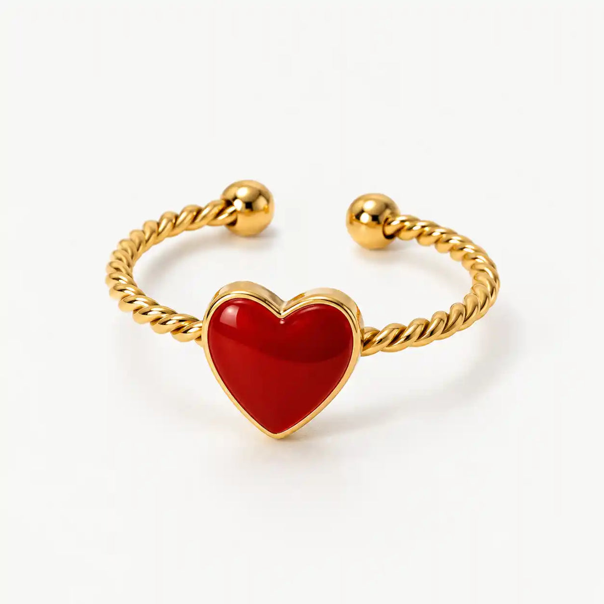 ANILLO CORAZON VINO