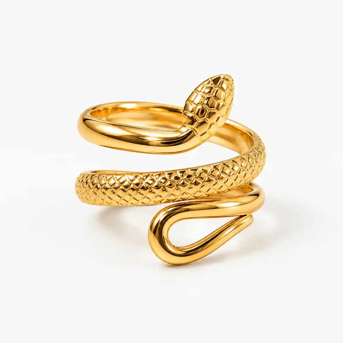 ANILLO SERPIENTE DORADA