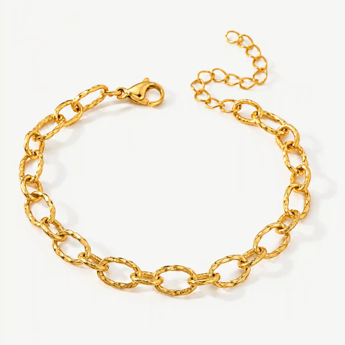 PULSERA ESLABON CON TEXTURA