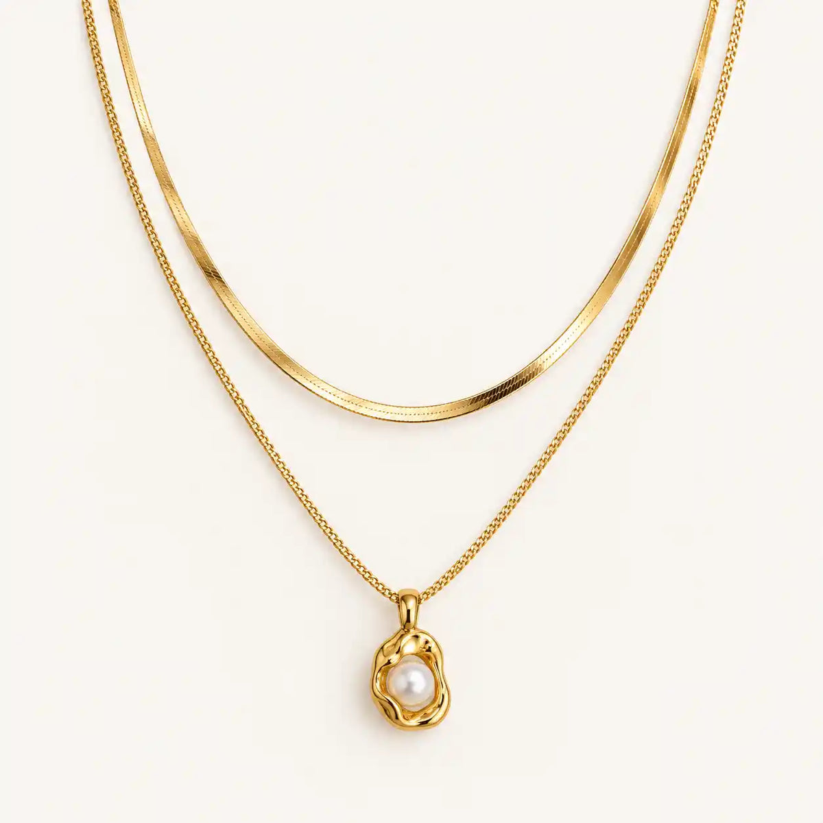 COLLAR DOBLE PERLA
