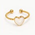 ANILLO CORAZON BLANCO