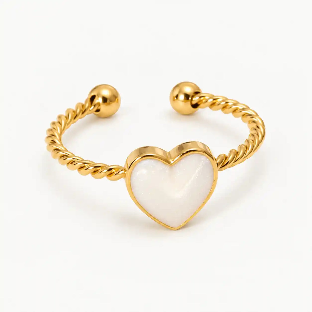 ANILLO CORAZON BLANCO