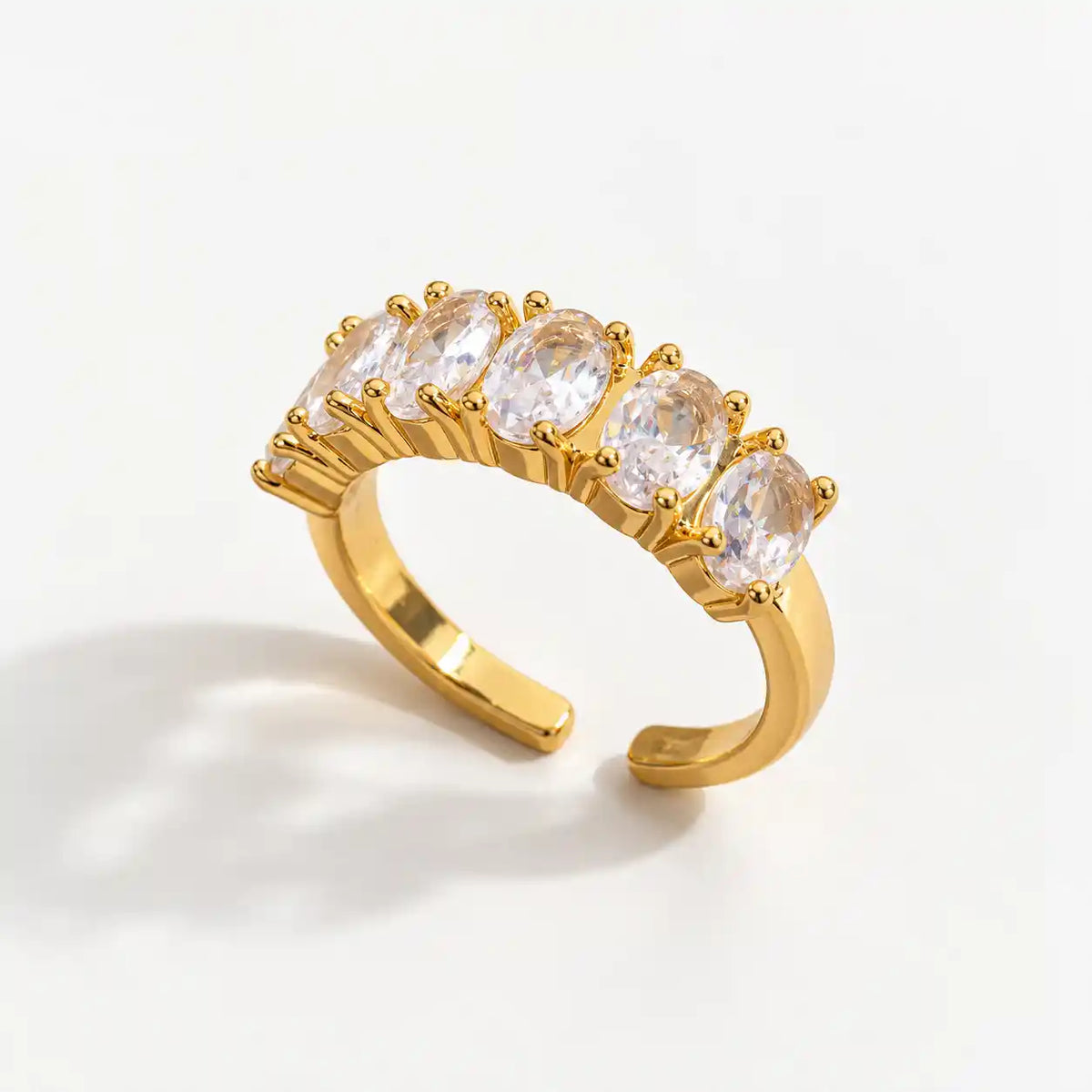 ANILLO BANDA BRILLANTE