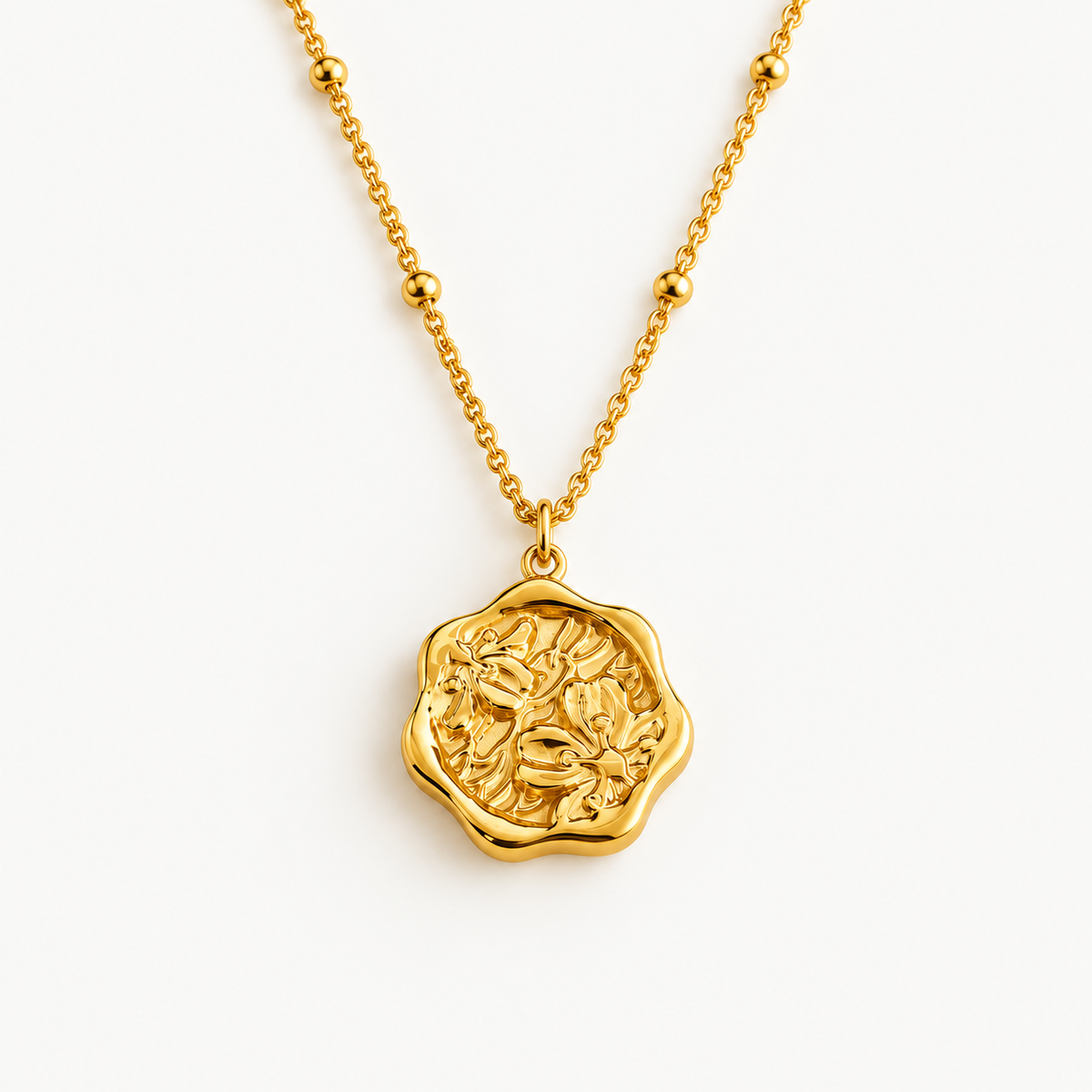 COLLAR VINTAGE SELLO DE FLOR